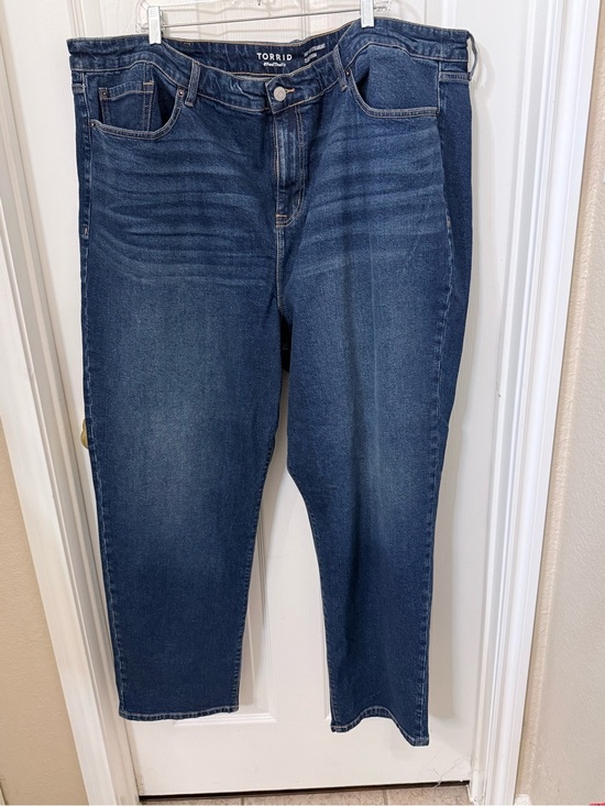 torrid Denim - Torrid Feel The Fit Dark Blue Straight Leg Jeans